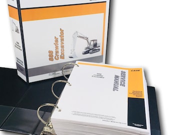 Case 888 Crawler Excavator Service Repair Manual Technical Shop Book Overhaul