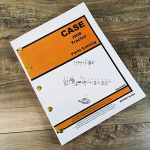 Koffer 380B Traktor Teile Handbuch Katalogmontage Explosionsansichten