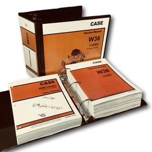 Case W36 Wheel Loader Service Manual Parts Catalog Repair Set Sn Before 17754000