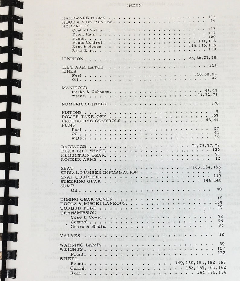 Allis Chalmers Model B Ib C Tractors Parts Manual Catalog Exploded