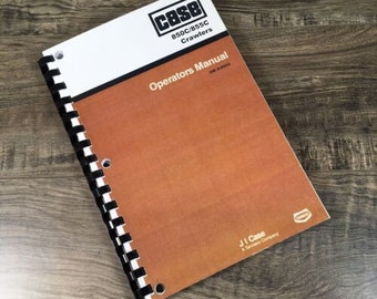 Case 850C 855C Crawler Dozer Loader Operators Manual Owners Book Bulldozer