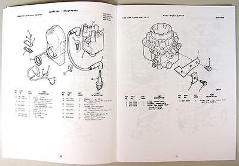 Onan P216 P218 P220 Engine Parts Manual Catalog Exploded Views for