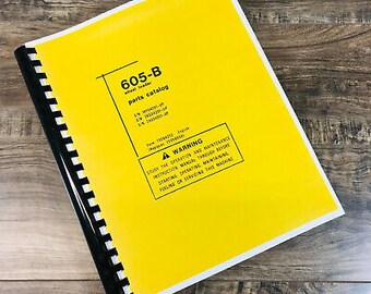 Fiat Allis Chalmers 605-B 605B Wheel Loader Parts Manual Catalog Book Assembly