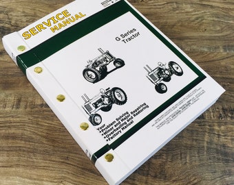 Service-Handbuch für John Deere G Gn Gw Gh Traktor Service Reparaturwerkstatt technisch