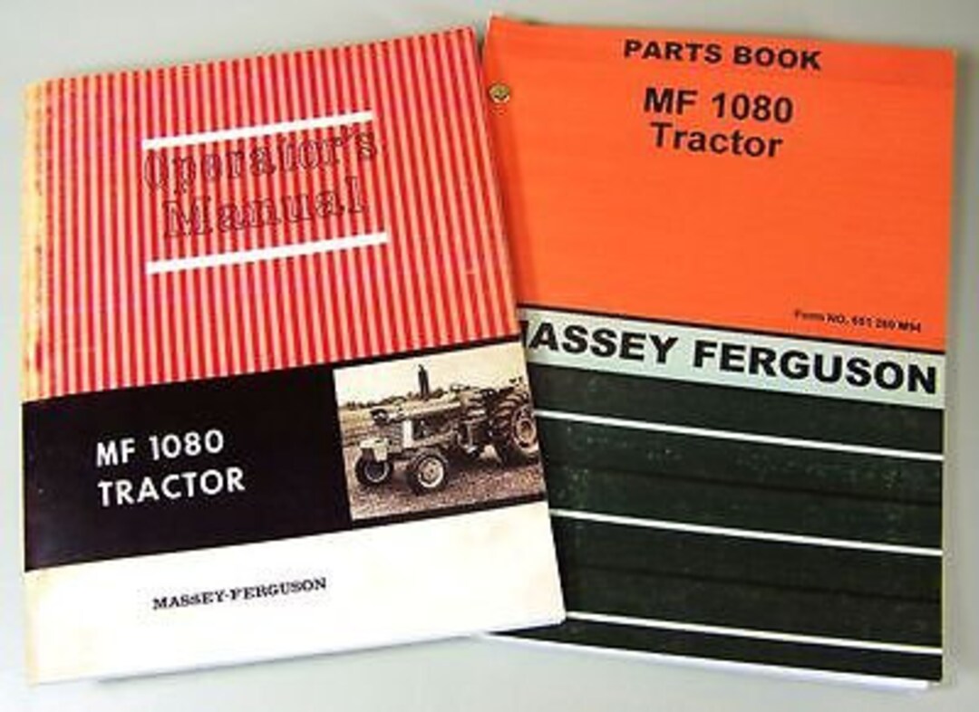 Massey Ferguson MF 1080 Tractor Service & Operator Manual Set – Peaceful Creek