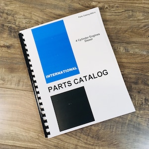 International 100 Series-E Loader D-239 Dt-239 Diesel Engine Parts Catalog
