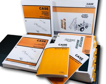 Case 580B 580Ck B Shuttle Tractor Loader Backhoe Service Parts Operators Manual