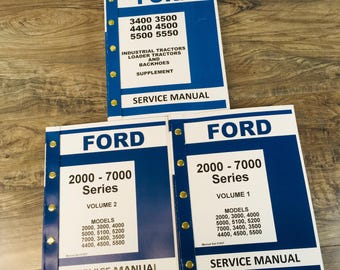 Ford 5500 5550 Tractor Loader Backhoe Service Repair Shop Manual