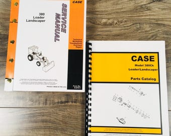 Case 380 Ck 380Ll Loader Landscaper Tractor Backhoe Service Parts Repair Manual