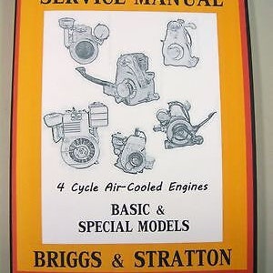 Briggs Stratton 8R4D 8R6 Engine Service Shop Overhaul Repair Manual