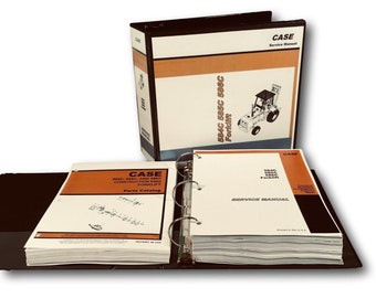Case 584C 585C 586C Forklift Service Manual Parts Catalog Overhaul Repair Binder
