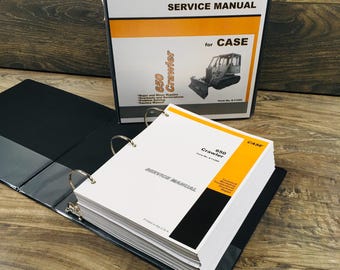 Case 650 Crawler Bull Dozer Service Technical Manual Repair Shop Book Binder
