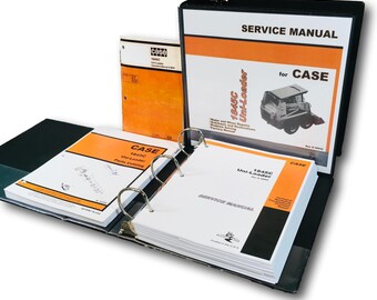 Case 1845C Uni-Loader Skid Steer Service Repair Shop Parts Operators Manual Book