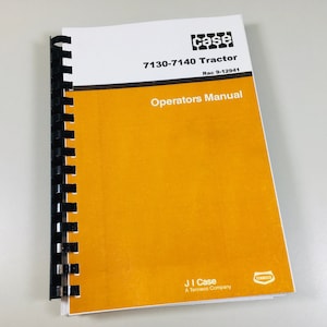 Case Ih Magnum 7130 7140 Tractor Operators Owners Manual Maintenance Book
