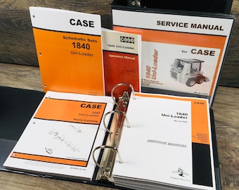 Case 1840 Uniloader Skid Steer Service Parts Operator Manual Shop Book Schematic