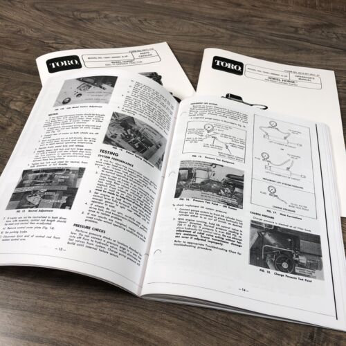 Wheel Horse 520H Toro Tractor Service Parts Operators Manual Set Repair