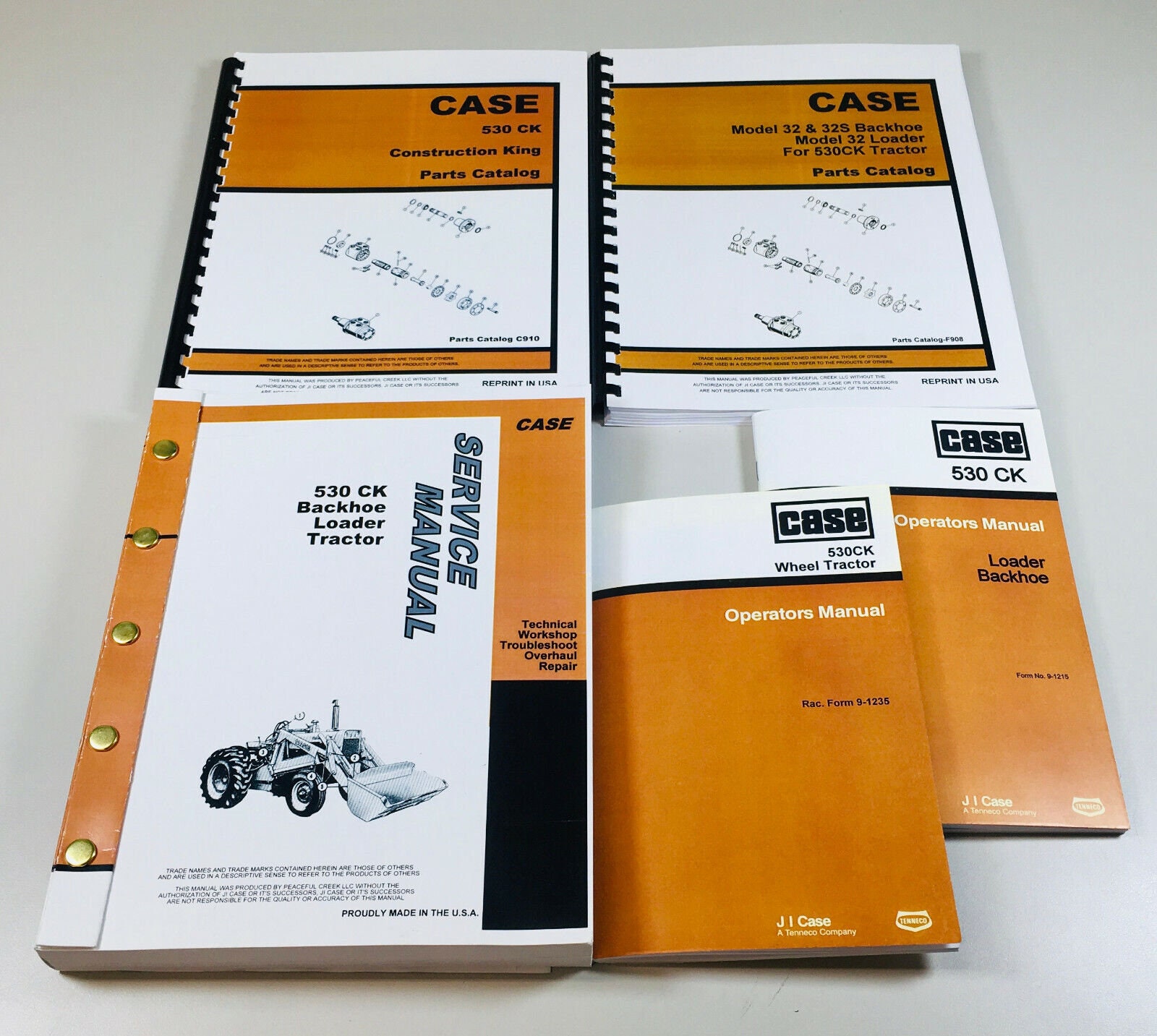 Case 530Ck Tractor Loader Backhoe Service Manual Parts Catalog