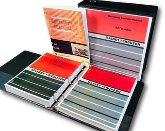 Massey Ferguson 165 Tractor Service Parts Operators Manual Repair Shop Set