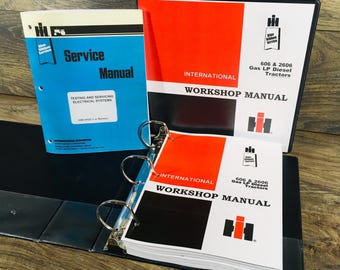 Manuale di riparazione e assistenza del trattore International 606 2606 Manuale tecnico dell'officina