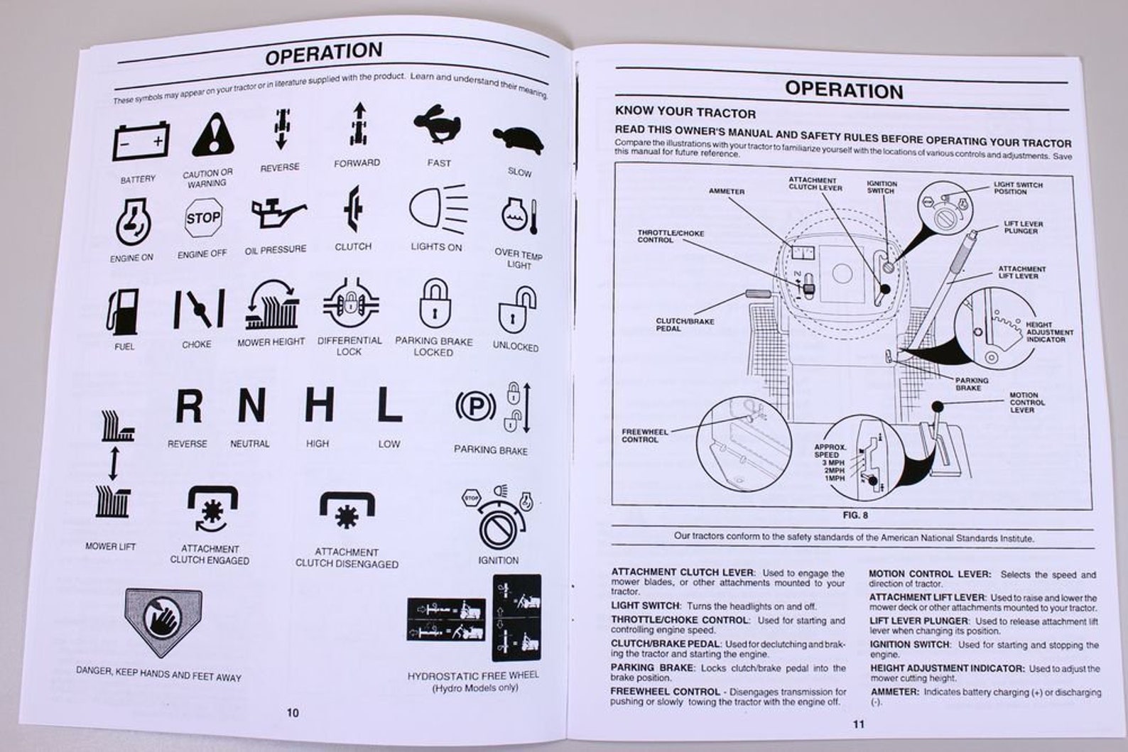 Craftsman 917.259556 Lawn Mower Garden Tractor Owners Operators Parts ...