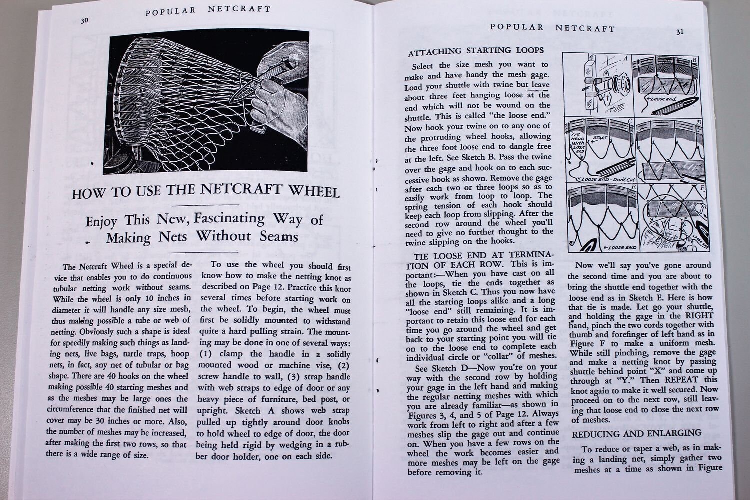 How to Make Fish Nets Netcraft Instruction Manual Makers Fishing Seine