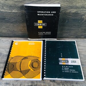 Cummins Nh Service Manual Set Repair Owners Operator Parts Catalog Book Overhaul