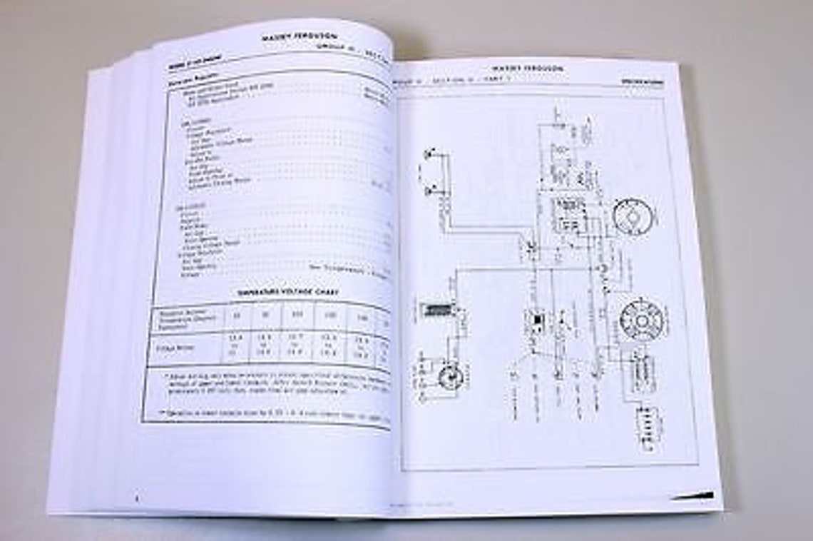Fsm 135 Massey Ferguson 135 Tractor Factory Service Manual Repair Workshop Shop ...