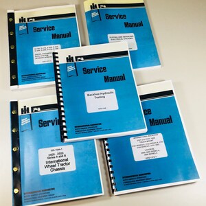 International 2400A 2400B Diesel Backhoe Loader Tractor Service Repair Manual Ih