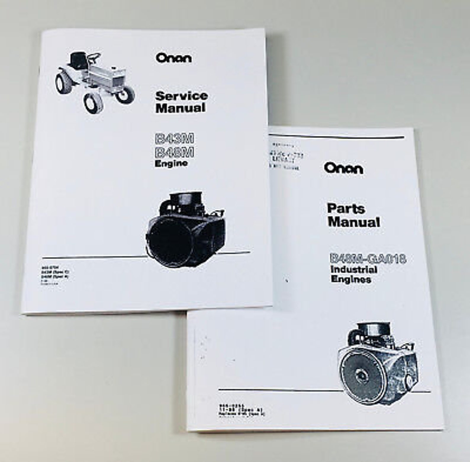 Onan B48M 18hp Gas Engine Service Manual Parts Catalog Shop Book