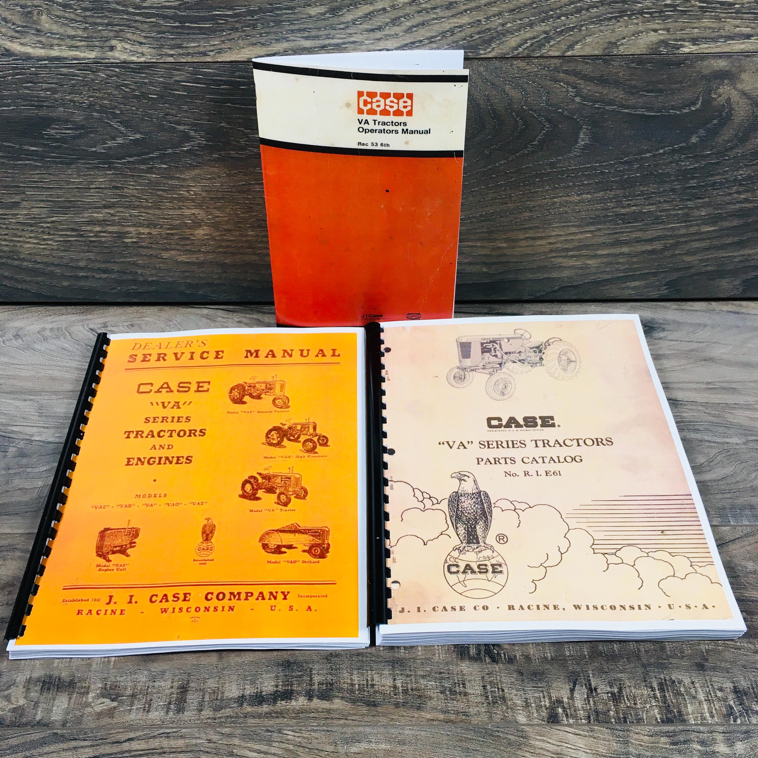 Case VA VAC VAO VAH Series Tractor Parts Catalog Manual - Foto 3