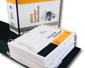 Case 580E 580Se 580 Super E Loader Backhoe Service Repair Manual Shop Book