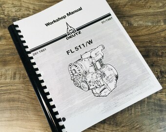 Khd Deutz Fl511 Fl511W Diesel Engine Service Manual Repair Shop Workshop