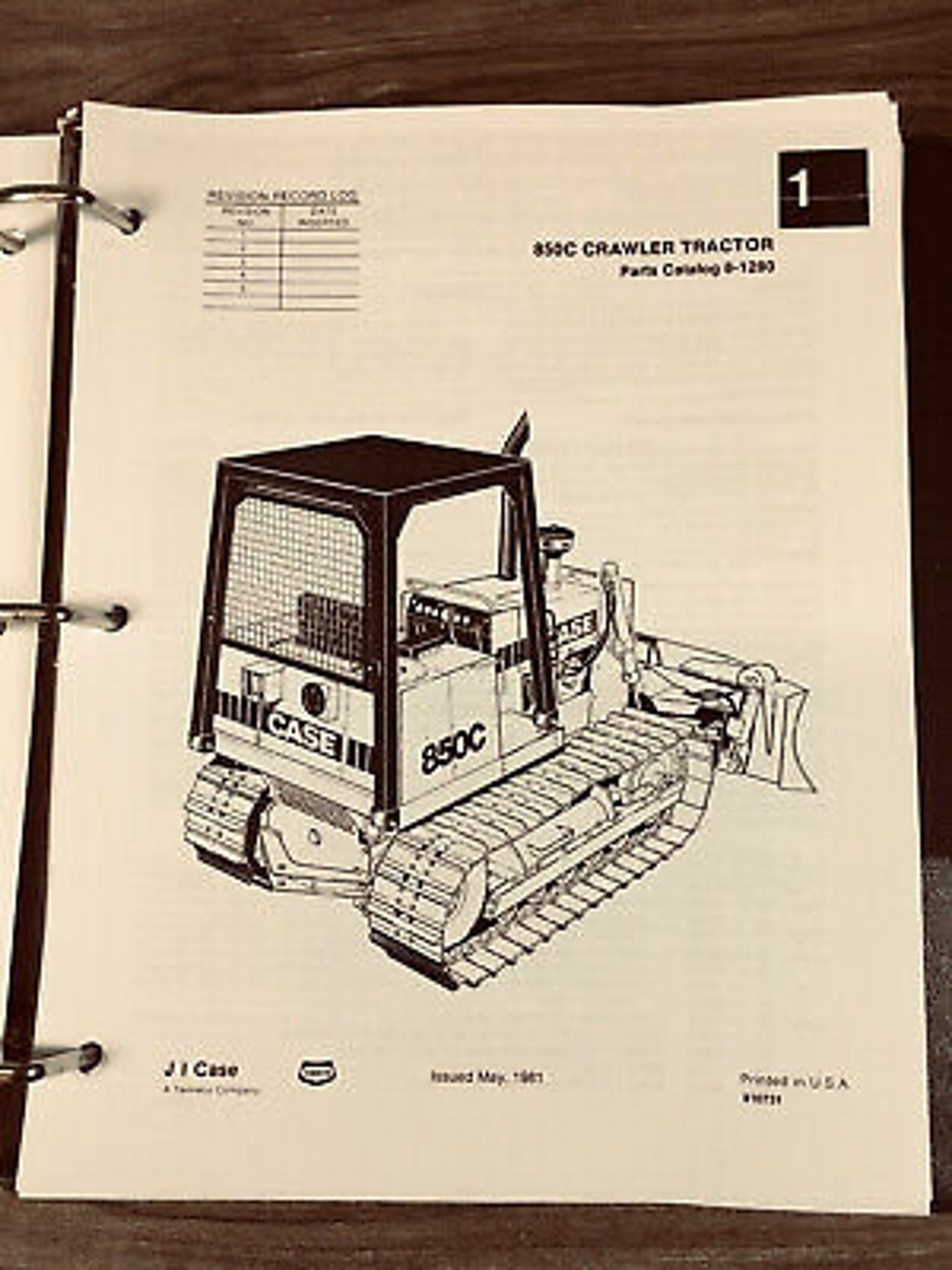 Case 850C Crawler Tractor Loader Dozer Parts Manual Catalog Assembly ...