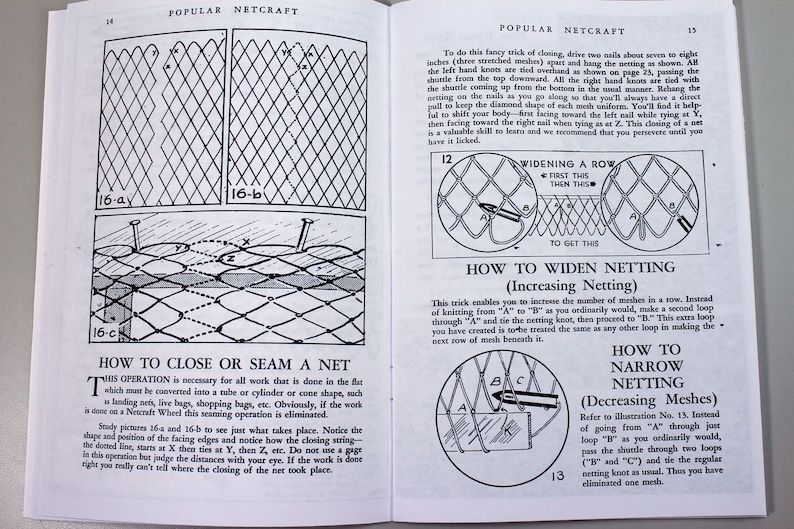How to Make Fish Nets Netcraft Instruction Manual Makers Fishing Seine