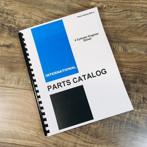 International 7000 Forklift Bd-154 4 Cylndr Diesel Engine Parts Catalog
