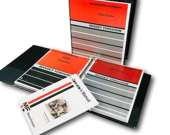 Massey Ferguson 1085 Tractor Service Parts Operators Manual Repair Shop Set Book