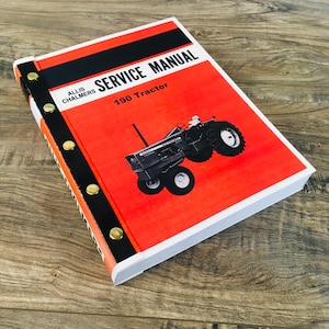 Allis Chalmers 190 190Xt Tractor Service Repair Technical Shop Manual Book