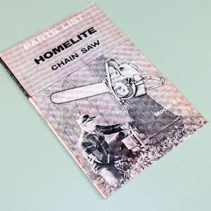 Homelite Ez Chainsaw Parts List Assembly Manual Catalog Exploded Views