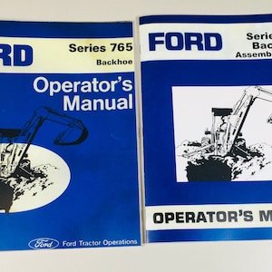 Ford 765 Backhoe Operators Owners Assembly Manual Maintenance