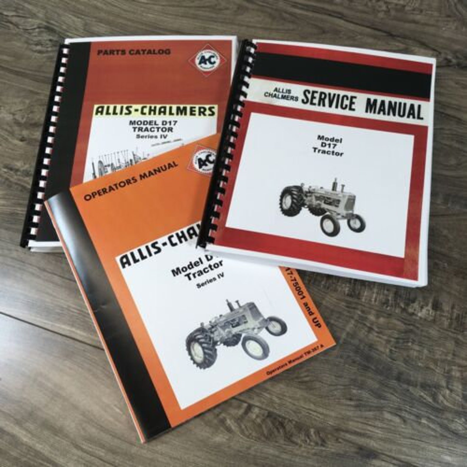 Allis Chalmers D-17 Series Iv 4 Tractor Service Parts Operators Manual