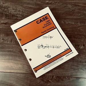 Koffer 1280 Crawler Track Bagger Teile Handbuch Katalog Explosionsansichten Montage