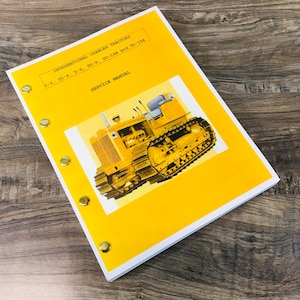 Td18 A International Crawler Tractor Service Repair Shop Manual Full Td-18A Ihc