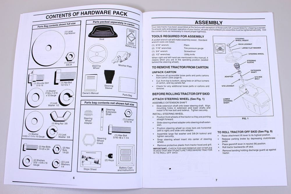 Craftsman 917.252550 Lawn Mower Garden Tractor Owners Operators Parts ...