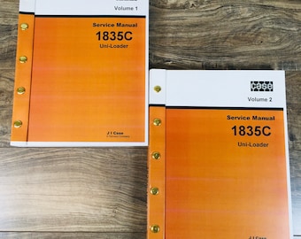 Case 1835C Uni-Loader Skid Steer Service Repair Shop Manual Technical Book New