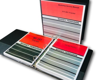 Massey Ferguson 261 Tractor Service Parts Manual Repair Shop Set Catalog Book