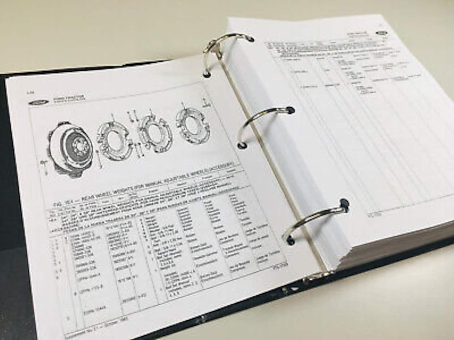 Ford 3910 4110 4610 Tractor Parts Assembly Manual Catalog Book