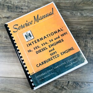 International 24 Series Diesel Engines For Td-24 Crawler Service Manual Repair