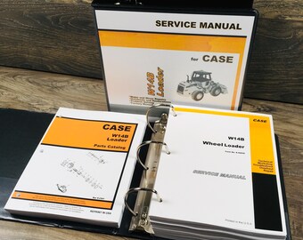 Case W14B Wheel Loader Service Repair Manual Parts Catalog Set