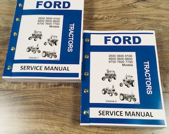 Ford Tractor 2600 3600 4100 4600 5600 6600 6700 7600 7700 Service Repair Manual