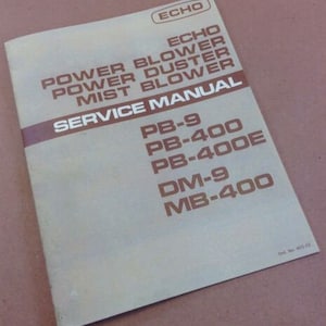 Dmuchawa Echo Power Blower Dmuchawa Mist Pb-9 400 400E Dm-9 Mb-400 Instrukcja serwisowa